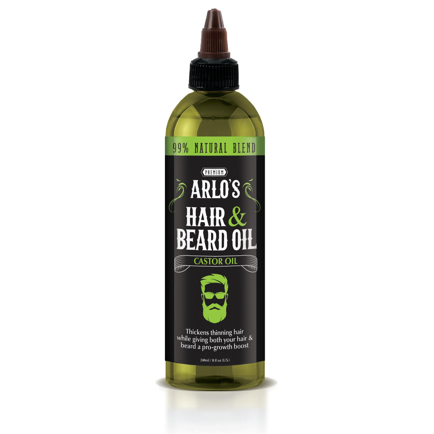Arlos Hair And Beard Oil With Castor Oil 8 Oz — Cosmetic Solutions