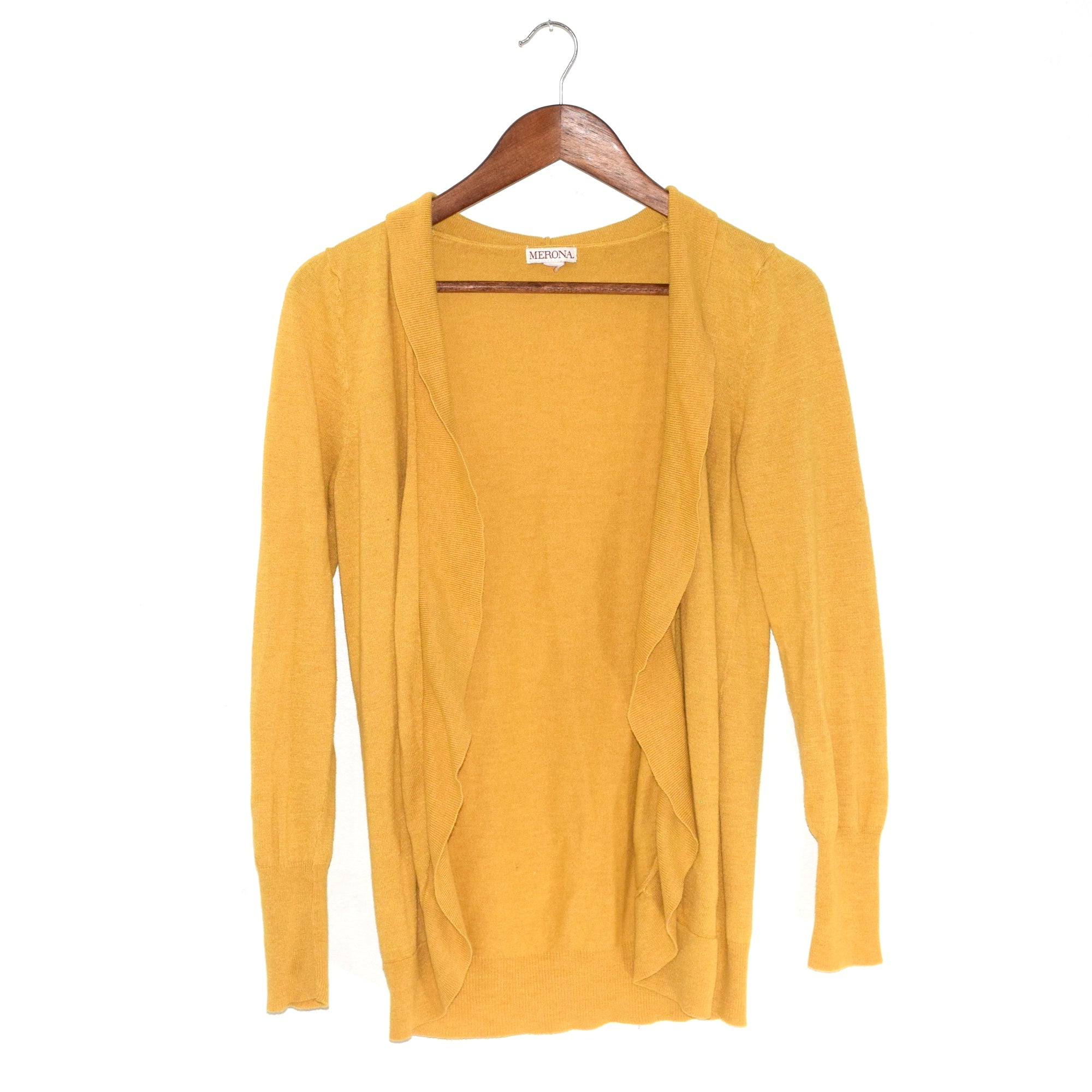 mustard yellow cardigan