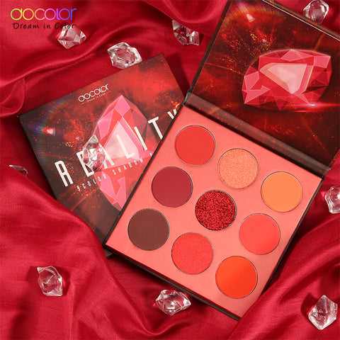 Gemstone Collection - 9 colores paletas de sombras (REALITY)-Serie ROJO