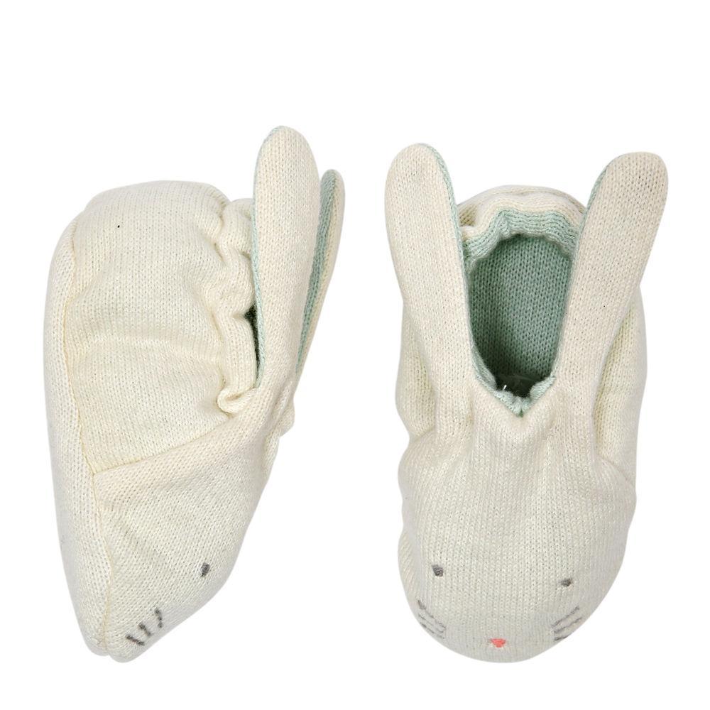 Meri Meri Mint Bunny Baby Booties – W O R D