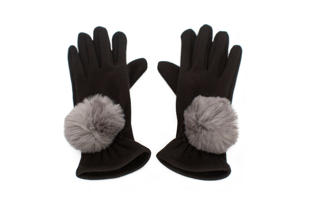 faux fur gloves