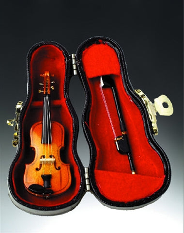 Mini Violin 3" Replica with case