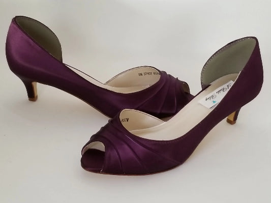 eggplant purple wedding shoes