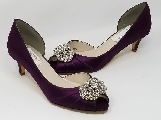 eggplant purple wedding shoes