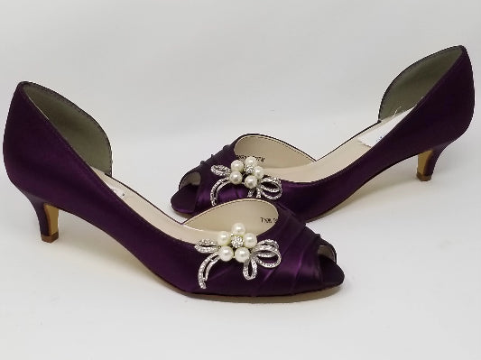 eggplant purple wedding shoes