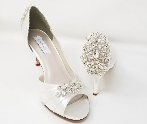crystal back wedding shoes