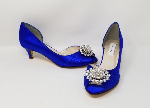 royal blue satin shoes
