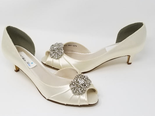 ivory bling wedding shoes