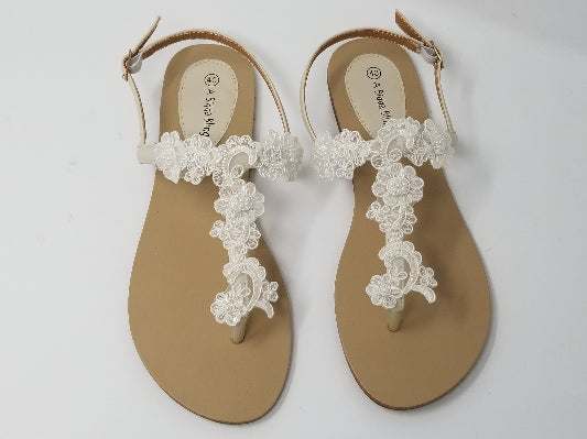 lace wedding sandals