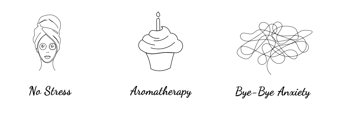 No stress, aromatherapy candle and anti-anxiety candle