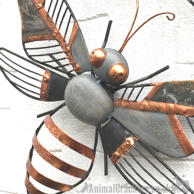 metal bee garden ornaments