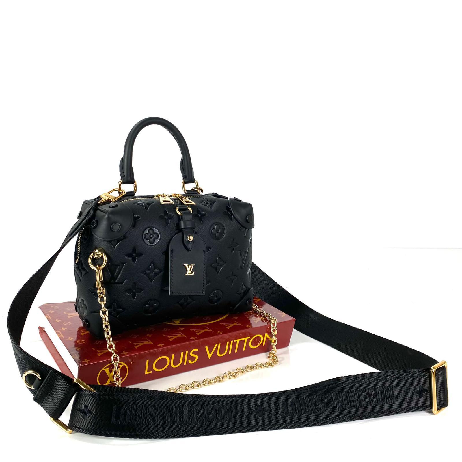 LOUIS VUITTON Empreinte Petite Malle Souple Black 590542