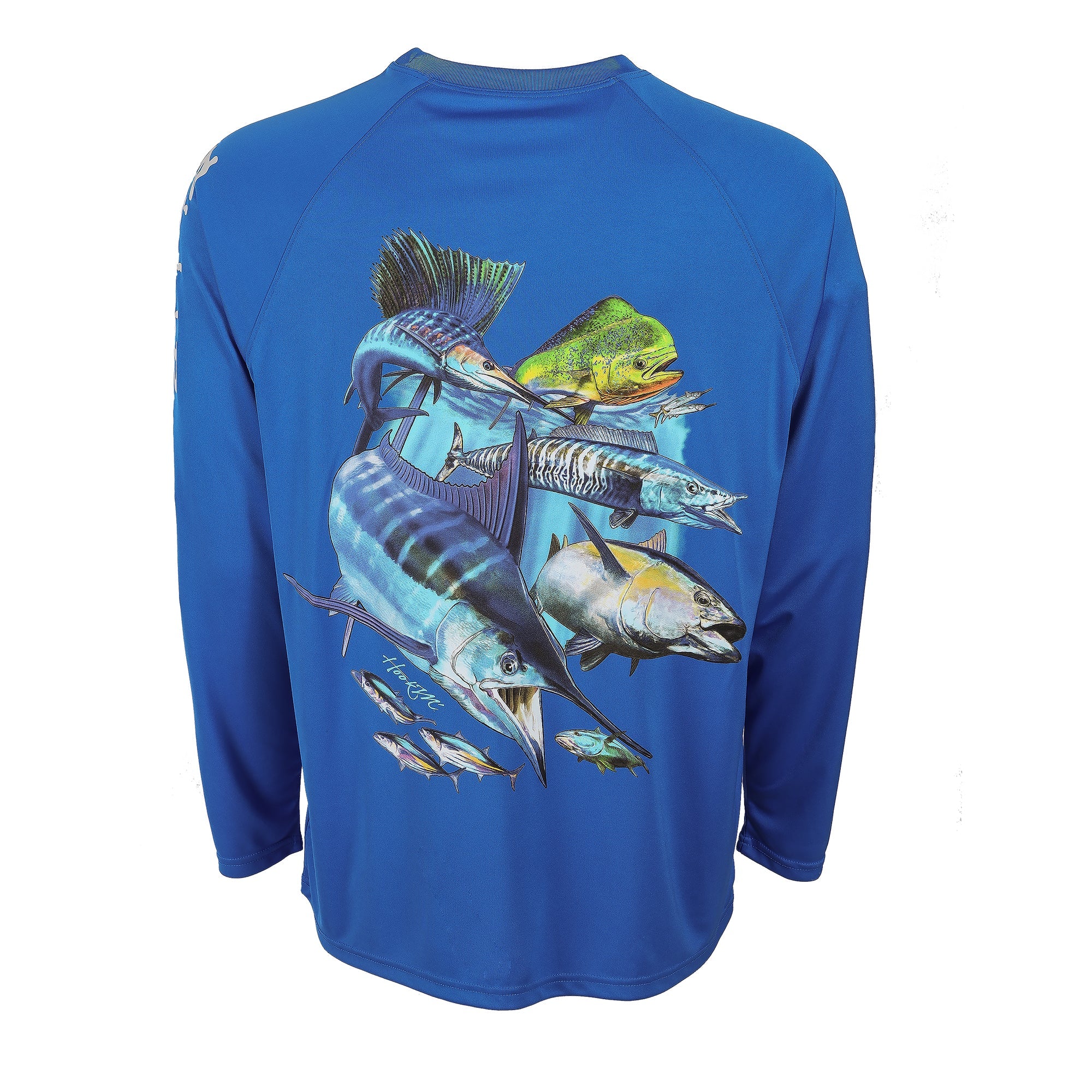 Vintage Bimini Bay T-Shirt Mens XL Blue Hook'M Sailfish Graphic