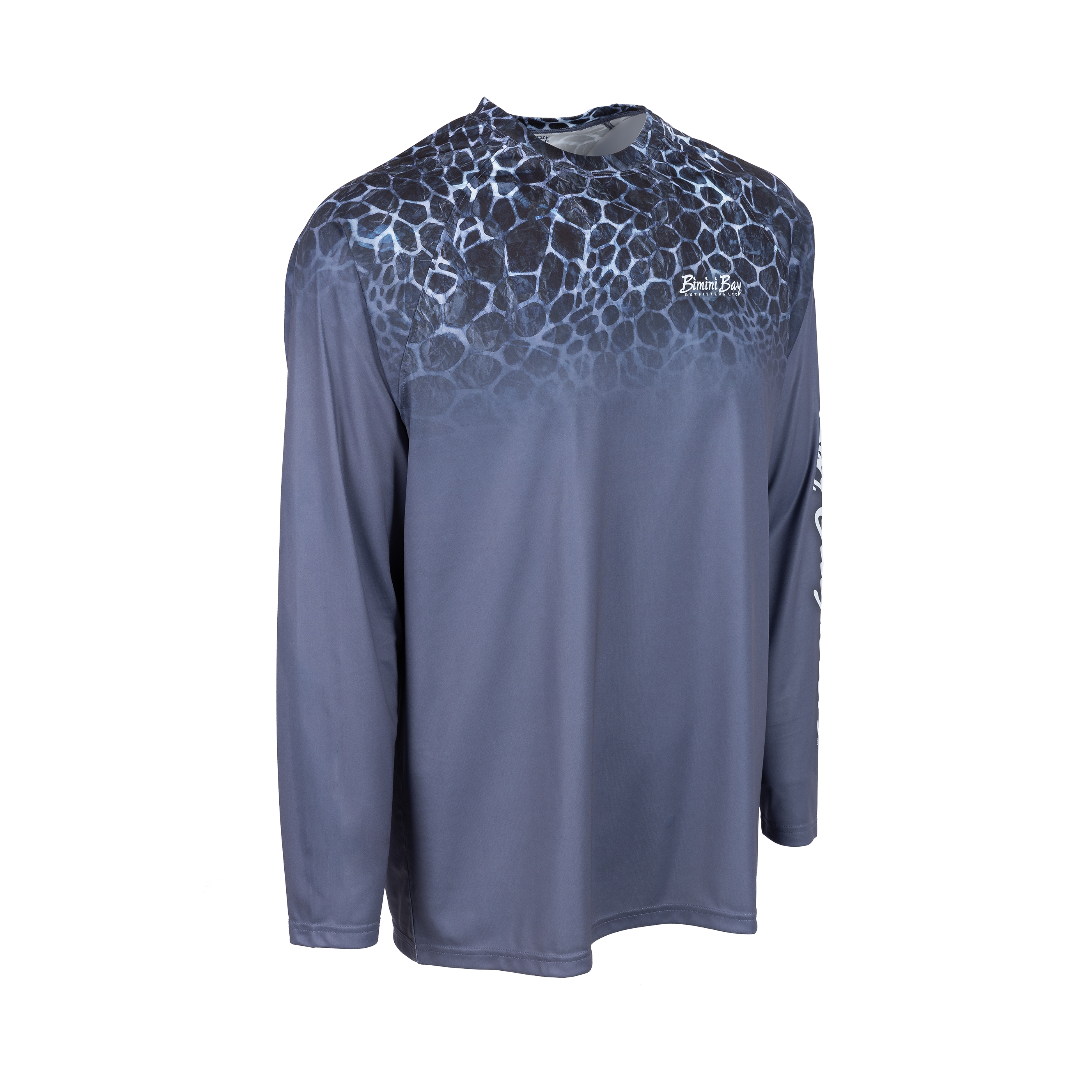 BIMINI BAY OUTFITTERS Hook M' Men's Long Sleeve Shirt, XL Inshore Baltic  Reef