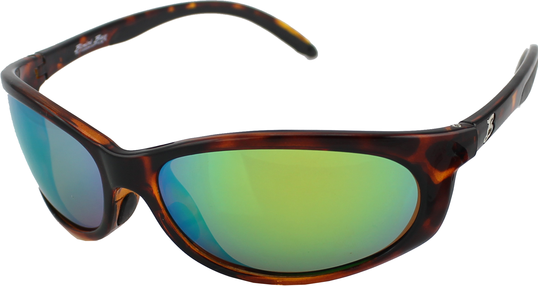 Rubber Framed Polarized Sunglasses (RB-4381AG) - Green Mirror/Amber -  Ramsey Outdoor