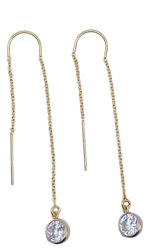 Allison Avery Diamond Threaders - Blossom Boutique