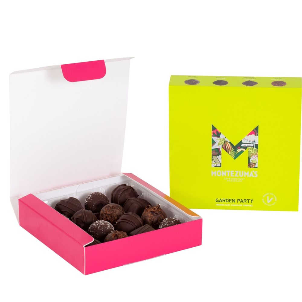 Montezuma 'Garden Party' vegan and organic truffle