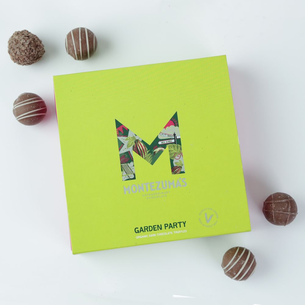 Montezuma 'Garden Party' vegan and organic truffle