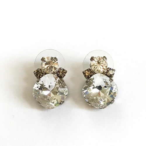 Large on sale crystal earrings