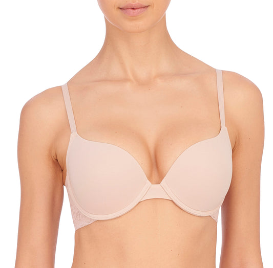 Curvy Couture 1274 Tulip Sheer Smooth T-shirt Push up Bra 44 H