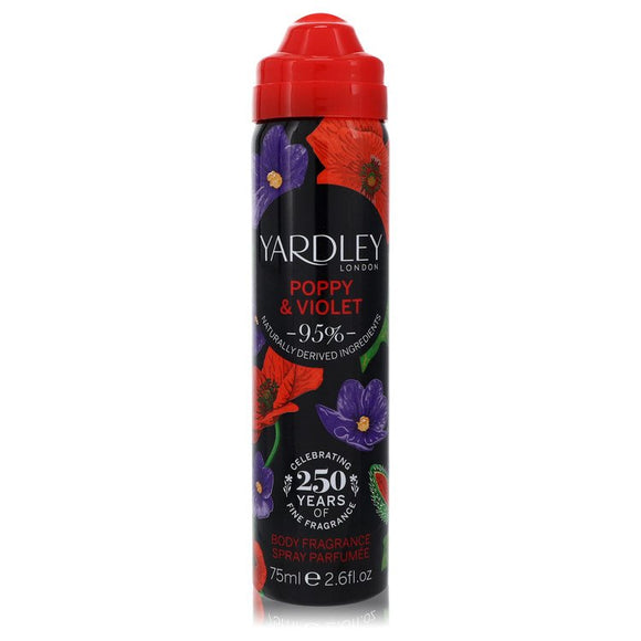 Yardley Poppy & Violet by Yardley London Body Fragrance Spray (Tester) 2.6 oz for Women