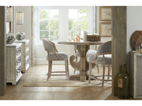 Hooker Furniture's Boheme Garnier Barrel Back Counter Stool for the Dining Room