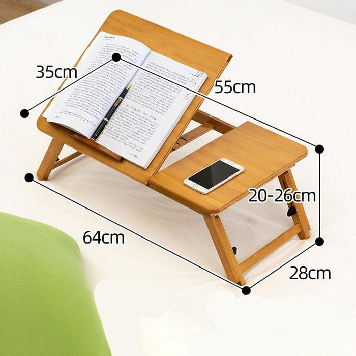 Moso Bamboo Foldable Bed Desk Lakeea