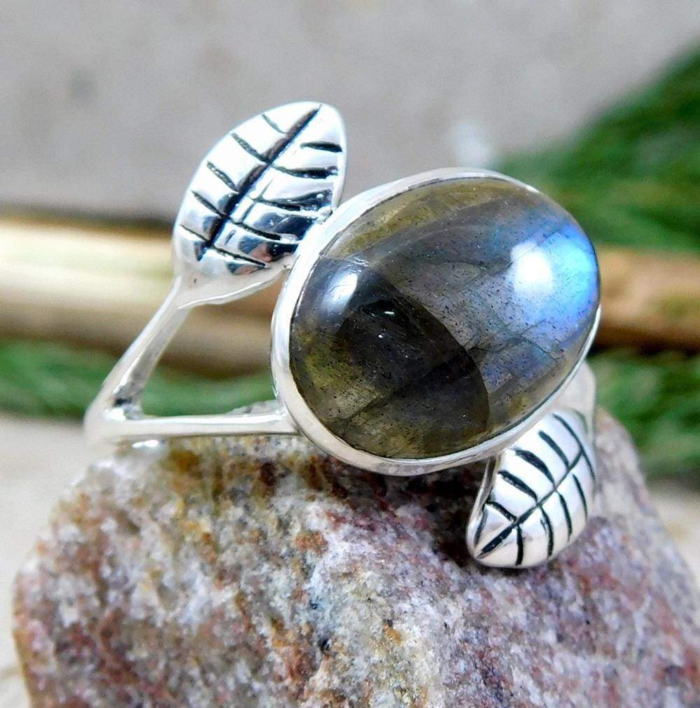 925 sterling silver ring labradorite gemstone handmade maya studio discovered 768
