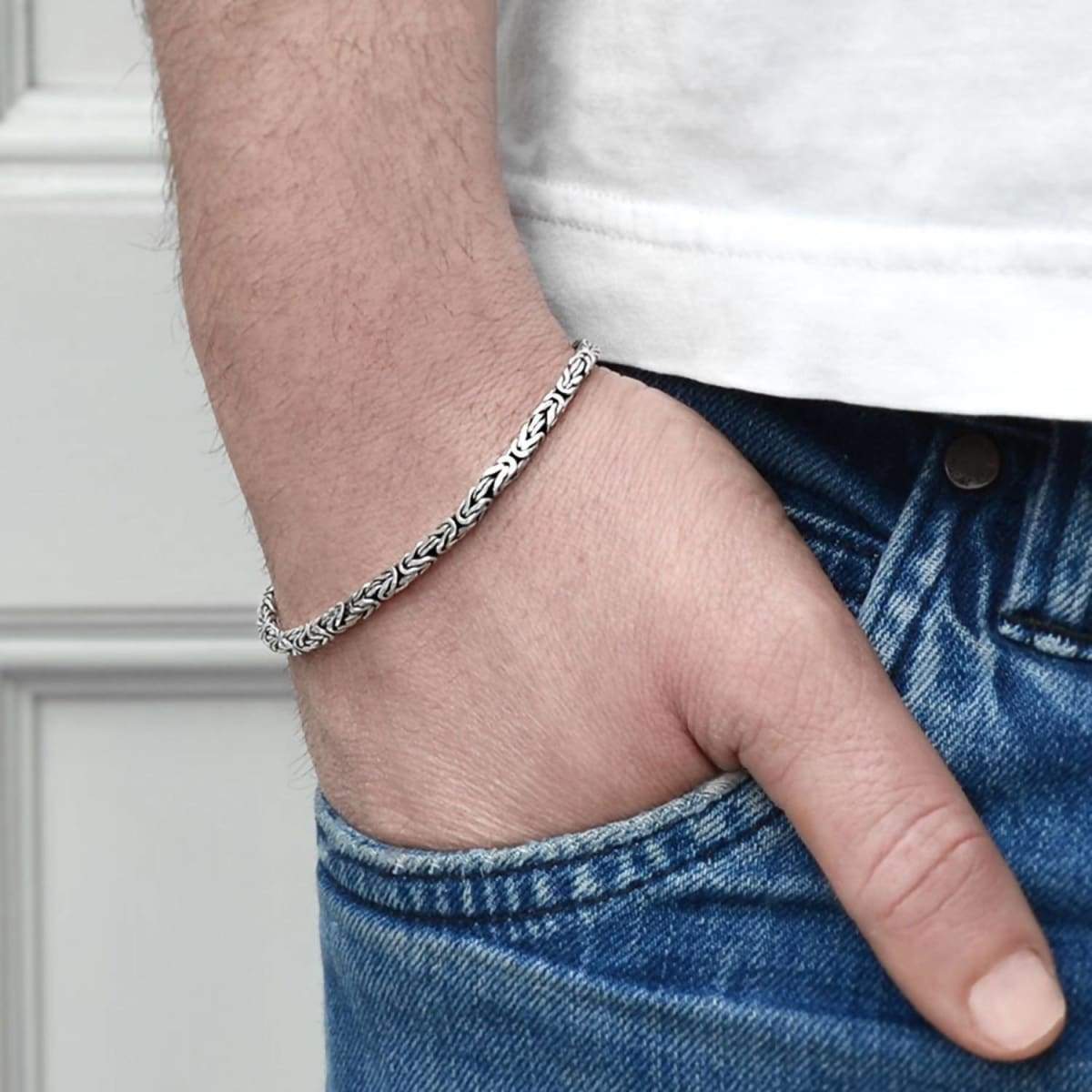 Silver Bracelet online for men, Silverlinings