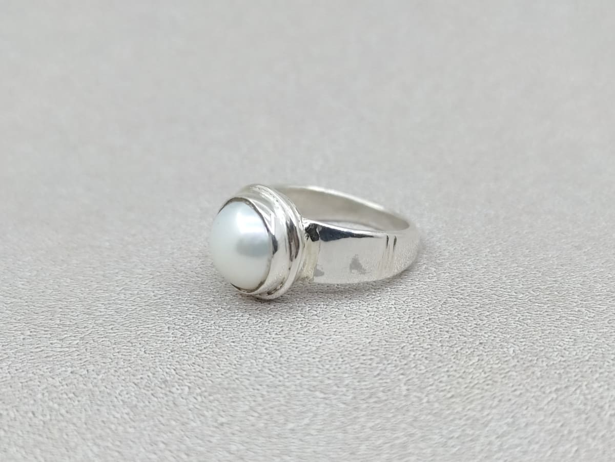 Silver Pearl Ring In Nashik (Nasik) - Prices, Manufacturers & Suppliers