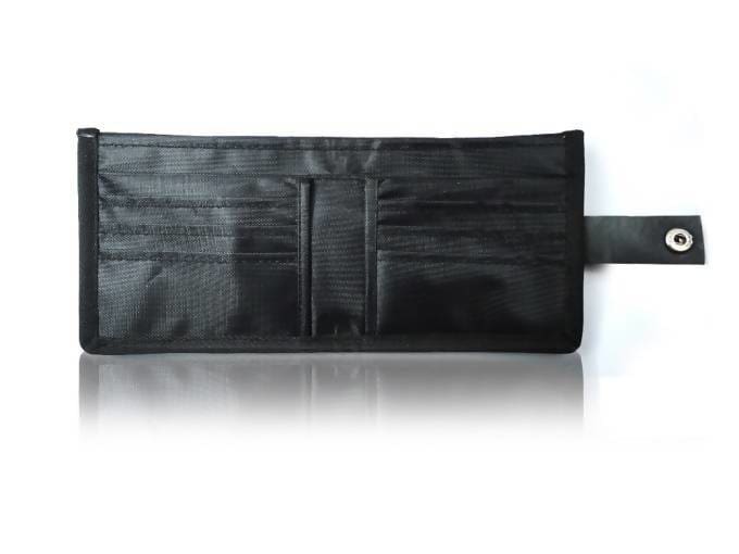 Black Recycled Rubber Sling Bag, Handmade By Ecowings