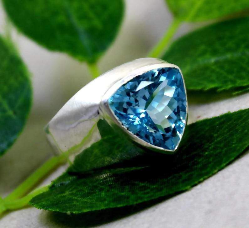 100S JEWELRY Gunmetal Tungsten Rings for Men, Blue Lapis Lazuli Inlay,