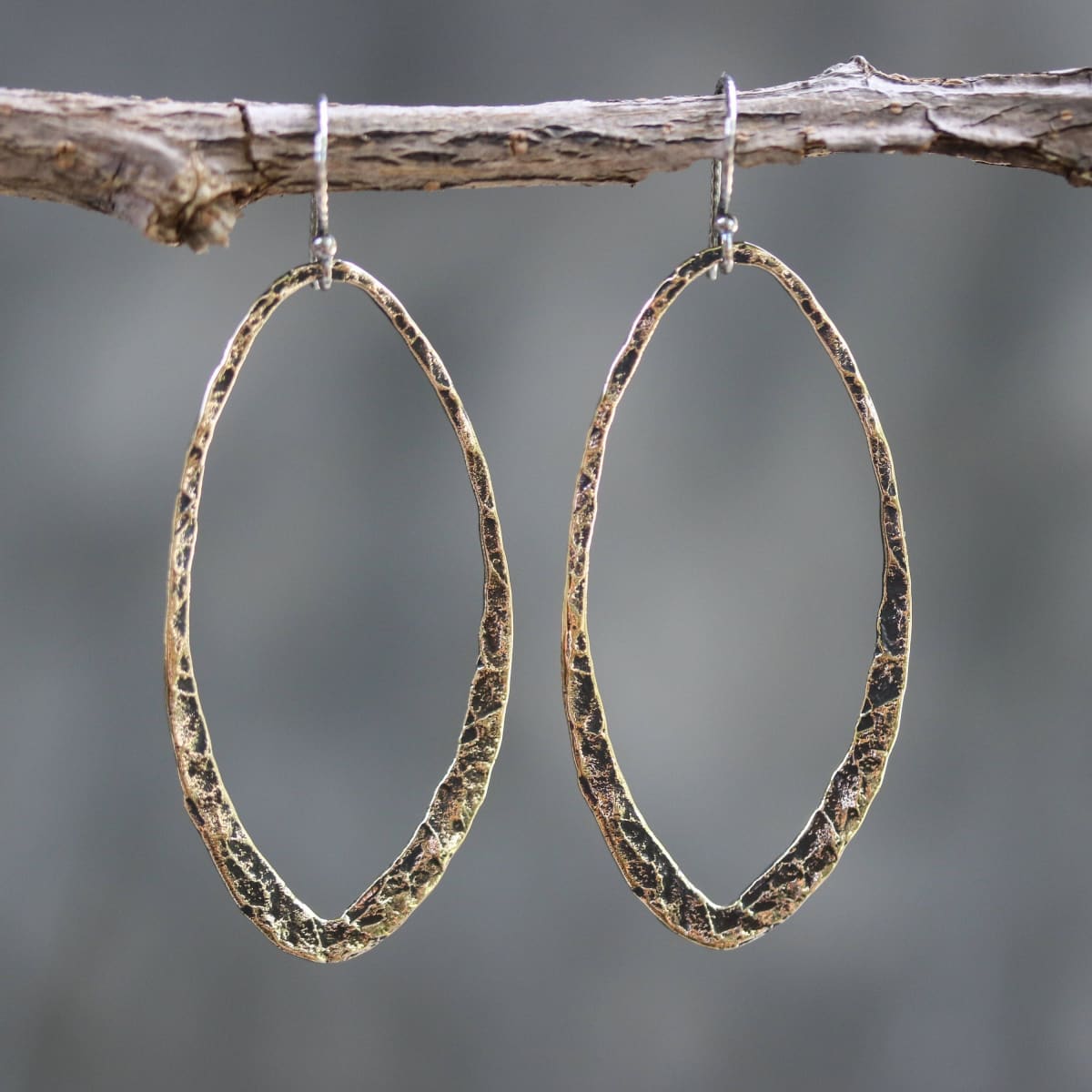 Hammered Gold Vintage Style Hoop Earrings – St. Armands Designs of Sarasota