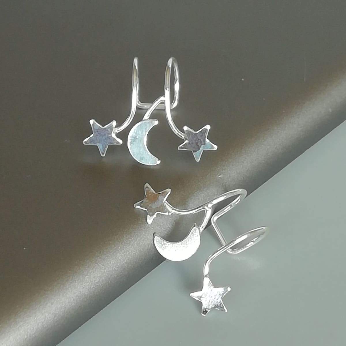 Silver Ear Cuff Non Piercing Ear Cuff Cartilage Cuff Minimalist Earrings —  Discovered