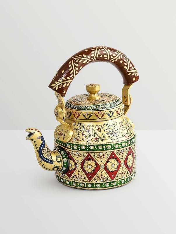 KAUSHALAM SMALL TEA KETTLE - KING & QUEEN, Handmade By Mrinalika Jain