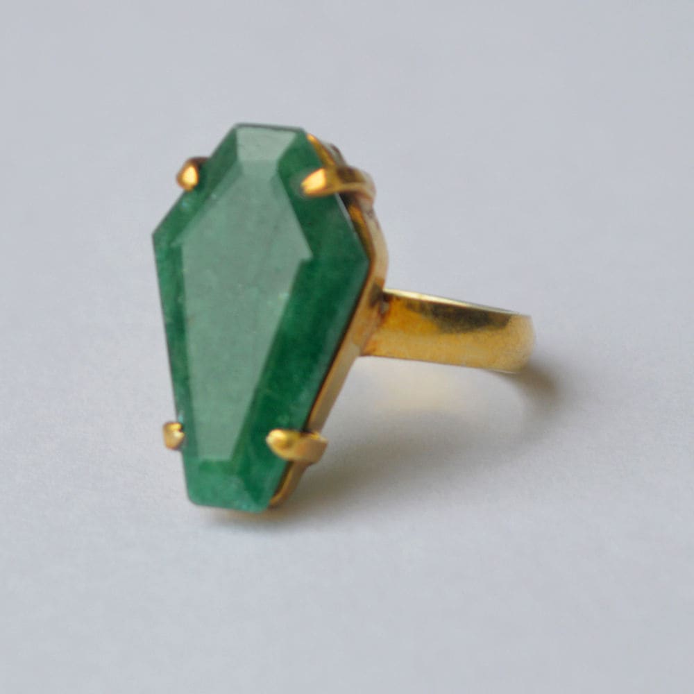 Emerald (Zambia) Gold Ring (Design A7) | GemPundit