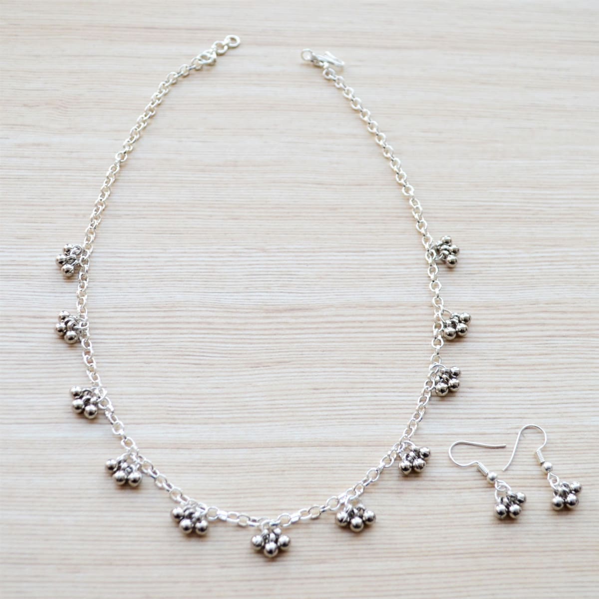 unique genuine dainty small pearl beads beaded chain necklace bracelet set  necklaces with gold pendant also available