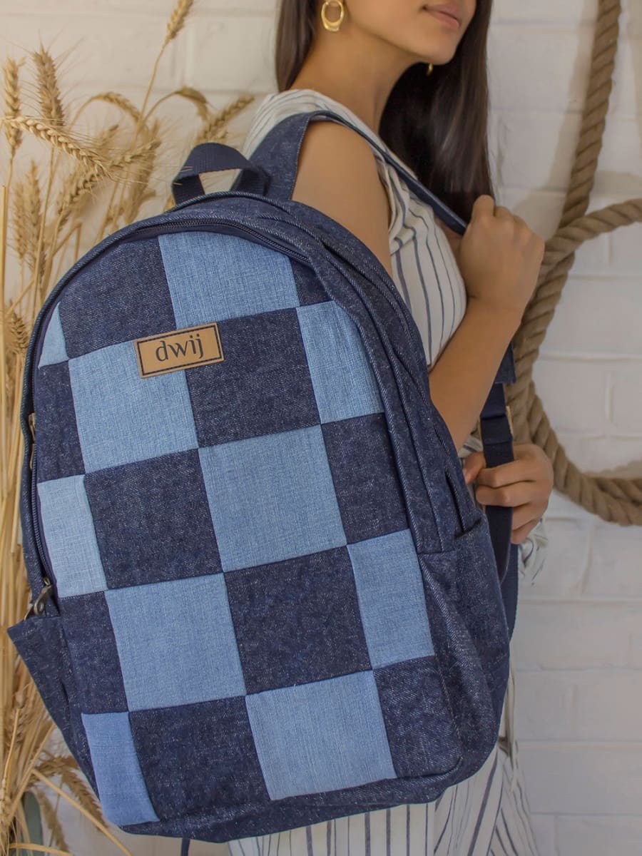 lumpt bag school Denim Backpacks Wholesalers from China - LUMPT