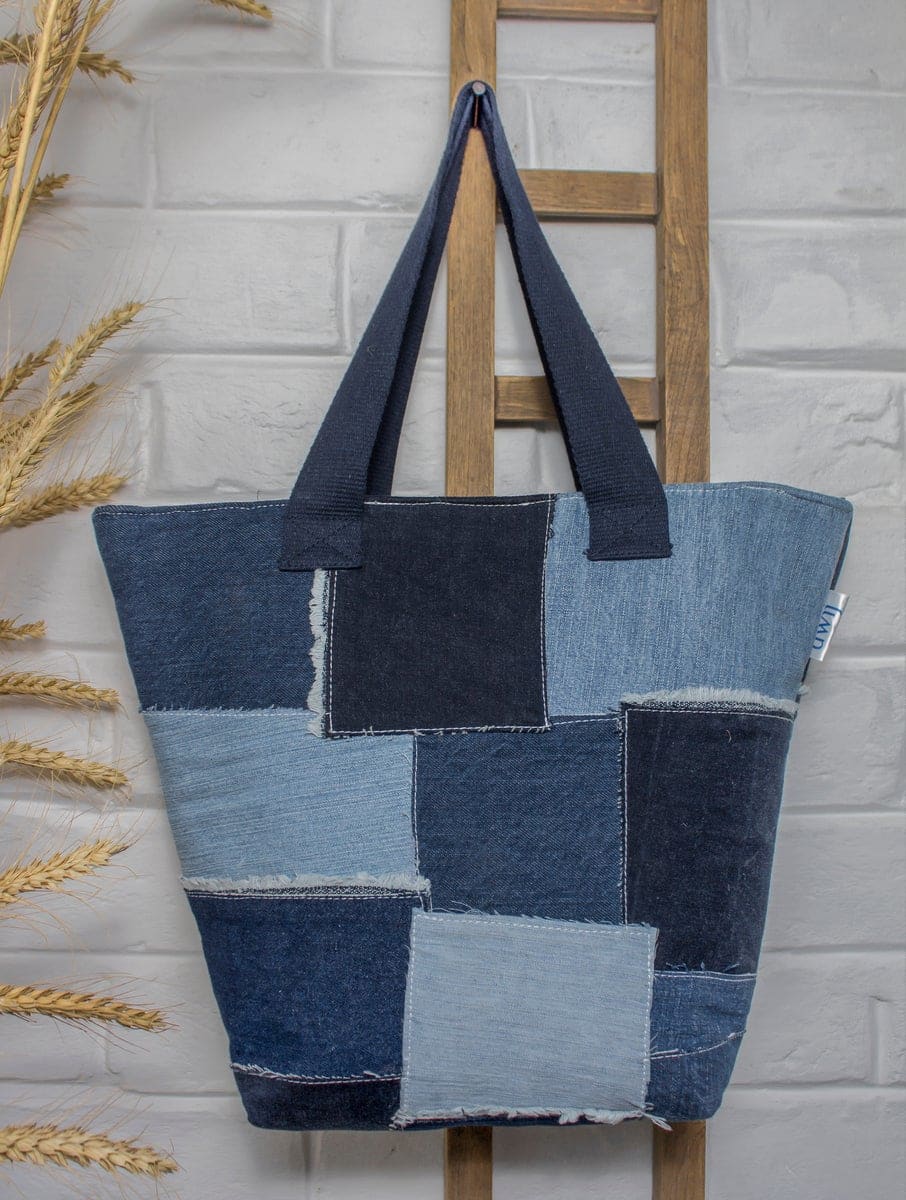 Bucket Bags - Up-Cycled Canvas Bag - Bags
