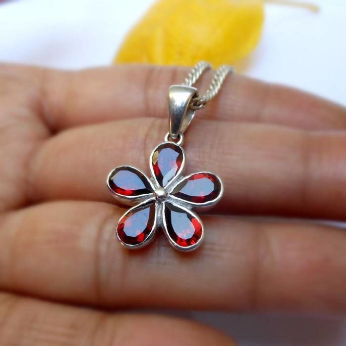 Hand Crafted Sterling Silver and Birthstone Flower Charms