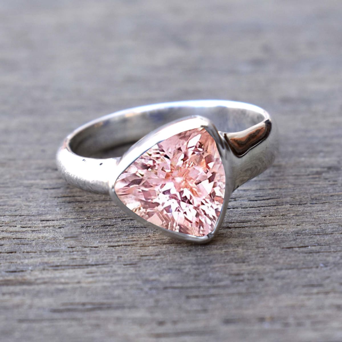 Genuine Morganite Ring 925 Sterling Silver Ring For Women November  Birthstone — Discovered