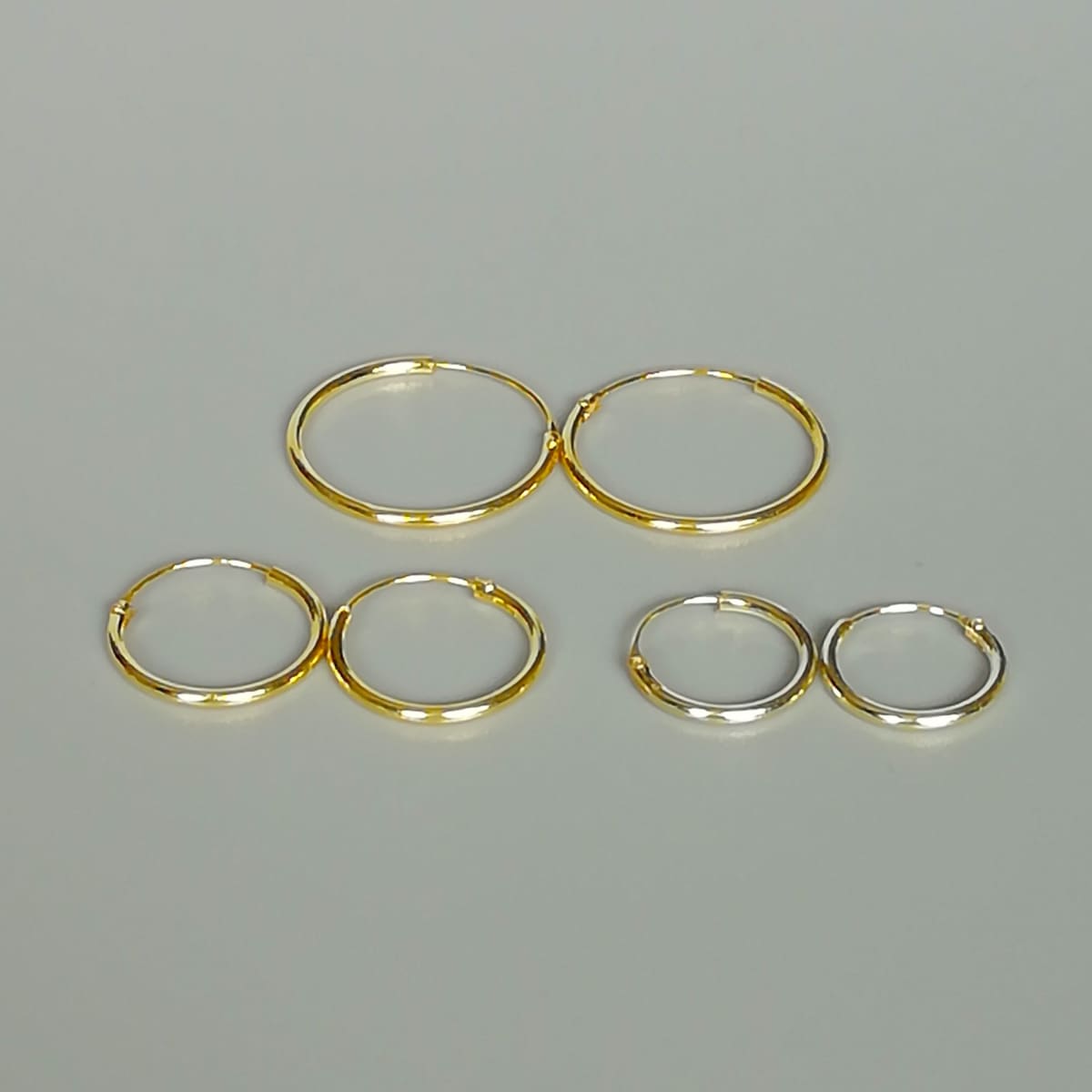 14 x 2mm 925 Sterling Silver Hoop Earrings