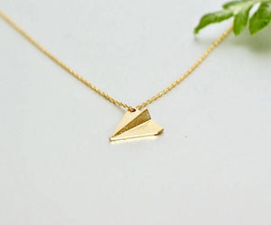 Aircrew Necklace Paper plane pendant - Fit Selection