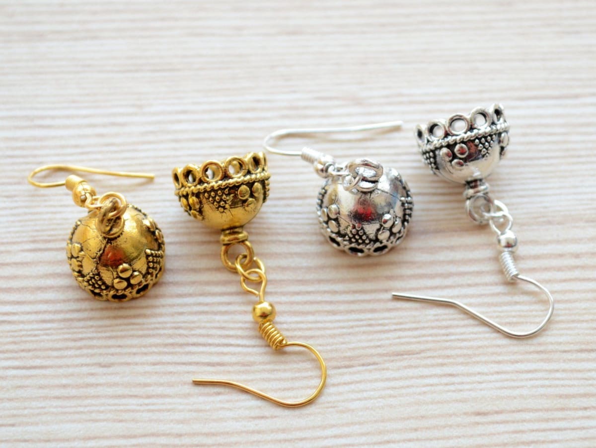 Drop Jhumka Earrings With | Mahendra Jewellers Ichalkaranji