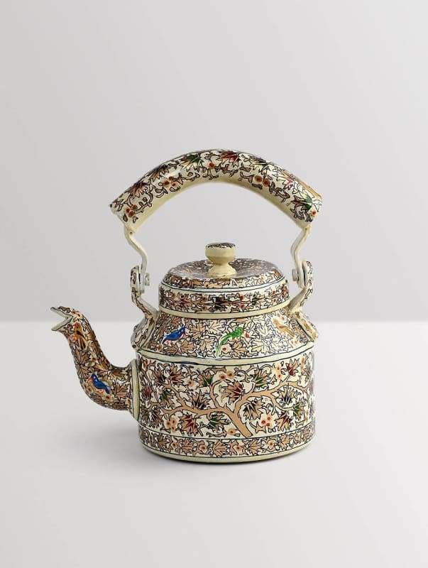 Kaushalam Hand painted Tea Kettle Small: Royal Jaipur, Handmade By  Mrinalika Jain