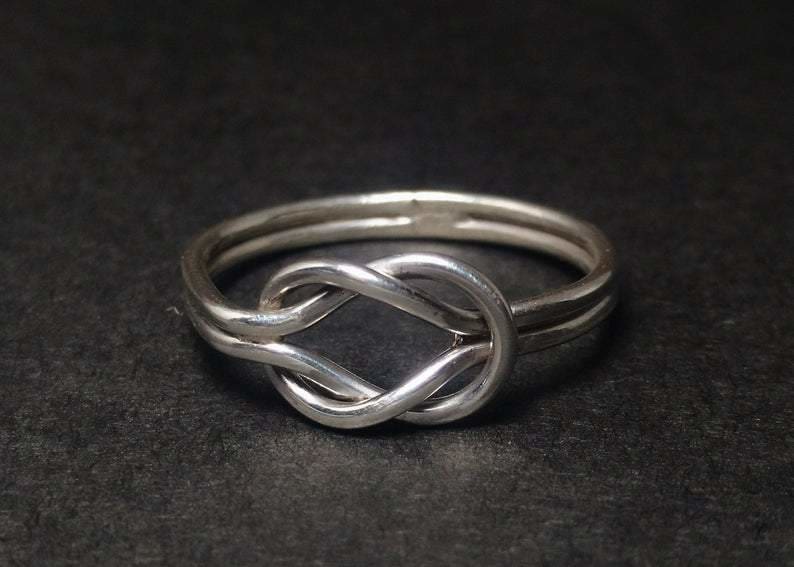 Infinity Heart Promise Rings for Her Sterling Silver Friendship Ring