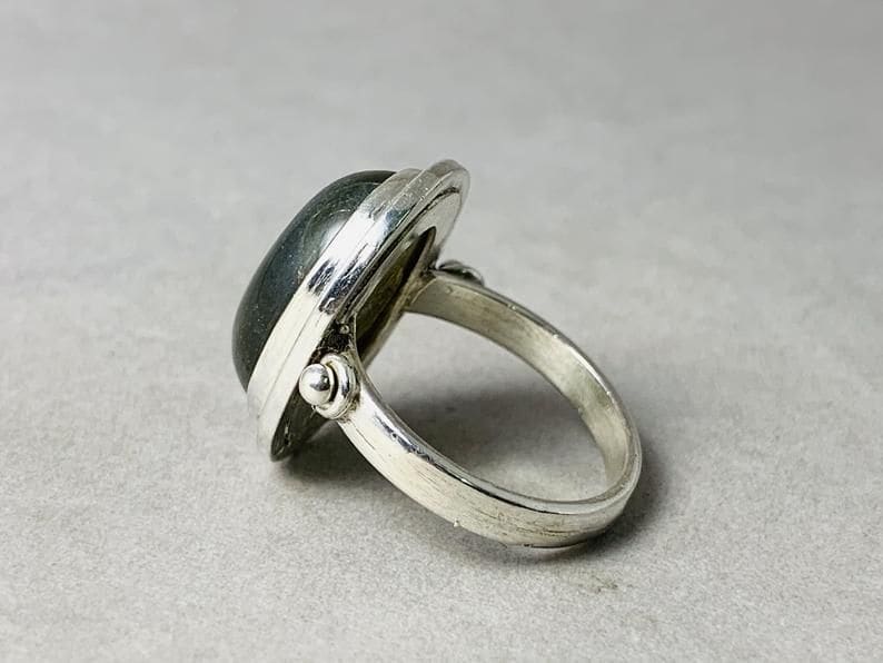 Women Labradorite Ring 925 Sterling Silver Ring Engagement 