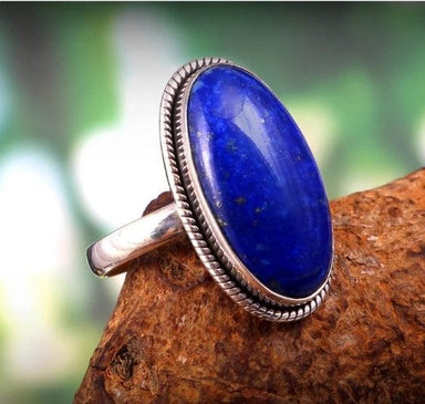 Lapis Lazuli Gemstone Ring, Gemstone Stacking Rings