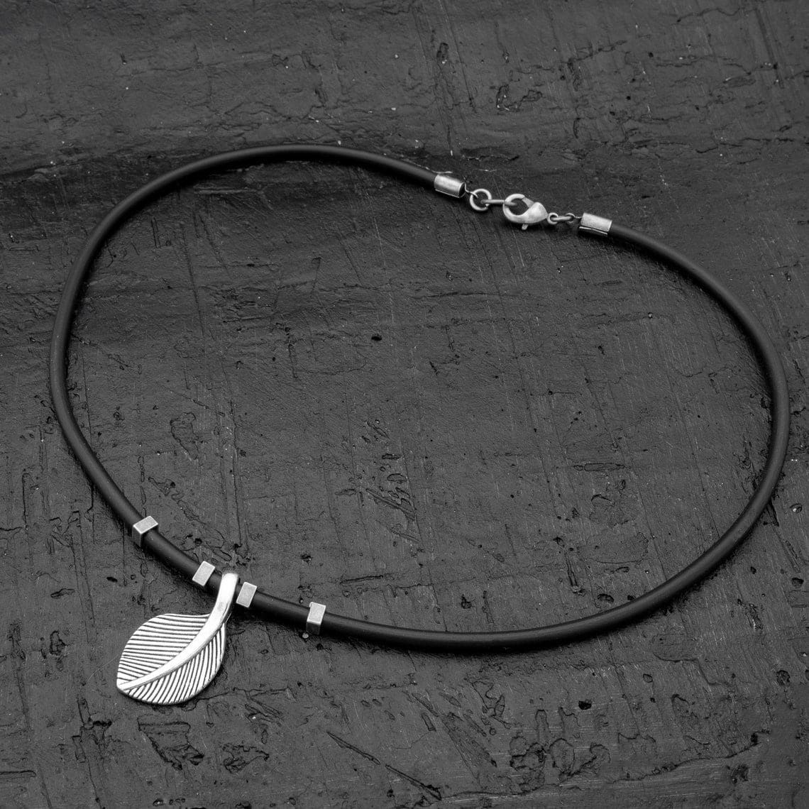 Men's Necklace - Men's Choker Necklace - Men's Leather Necklace - Men's Jewelry - Men's Gift - Boyfriend Gift - Guys Jewelry - Husband NL13