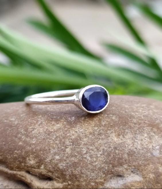 LMDPRAJAPATIS Natural Blue Sapphire Certified Jewelry Gifts Ring 9.25 Rati  / 9.25 Carat Astrological Birthstone 925 Sterling Silver adjustable Ring  For Men Or Women|Amazon.com